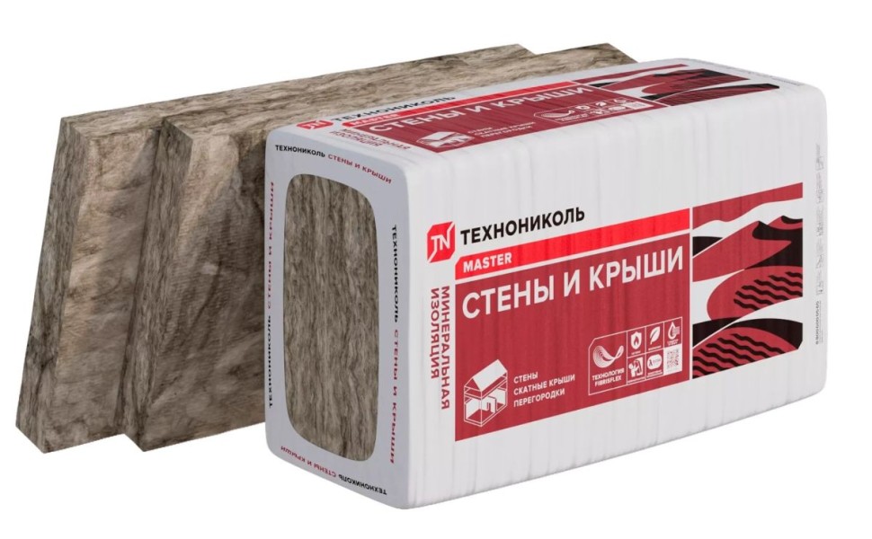 Плита минераловатная 34 PN Стены и крыши  Проф 1200x600 100мм