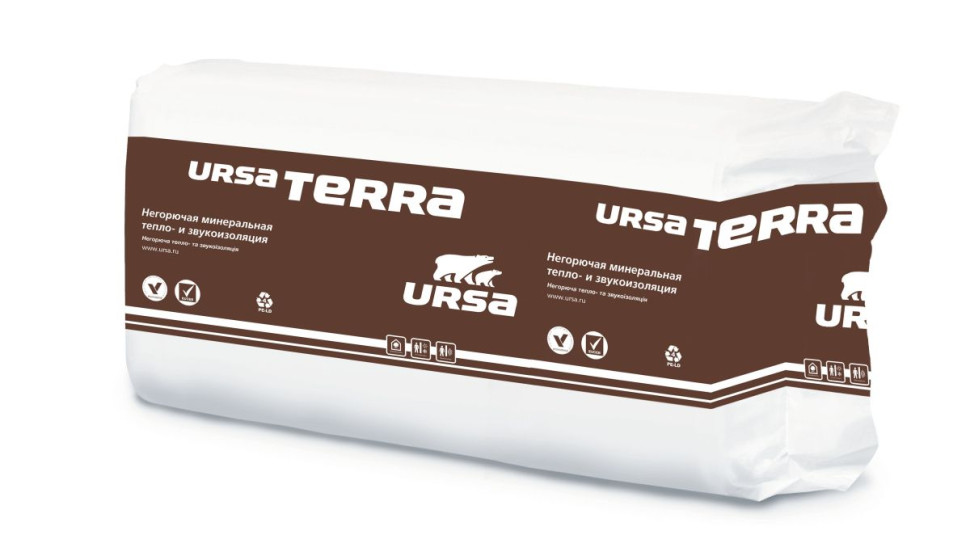 Утеплитель URSA TERRA 34 PN PRO 1200х600мм 50мм