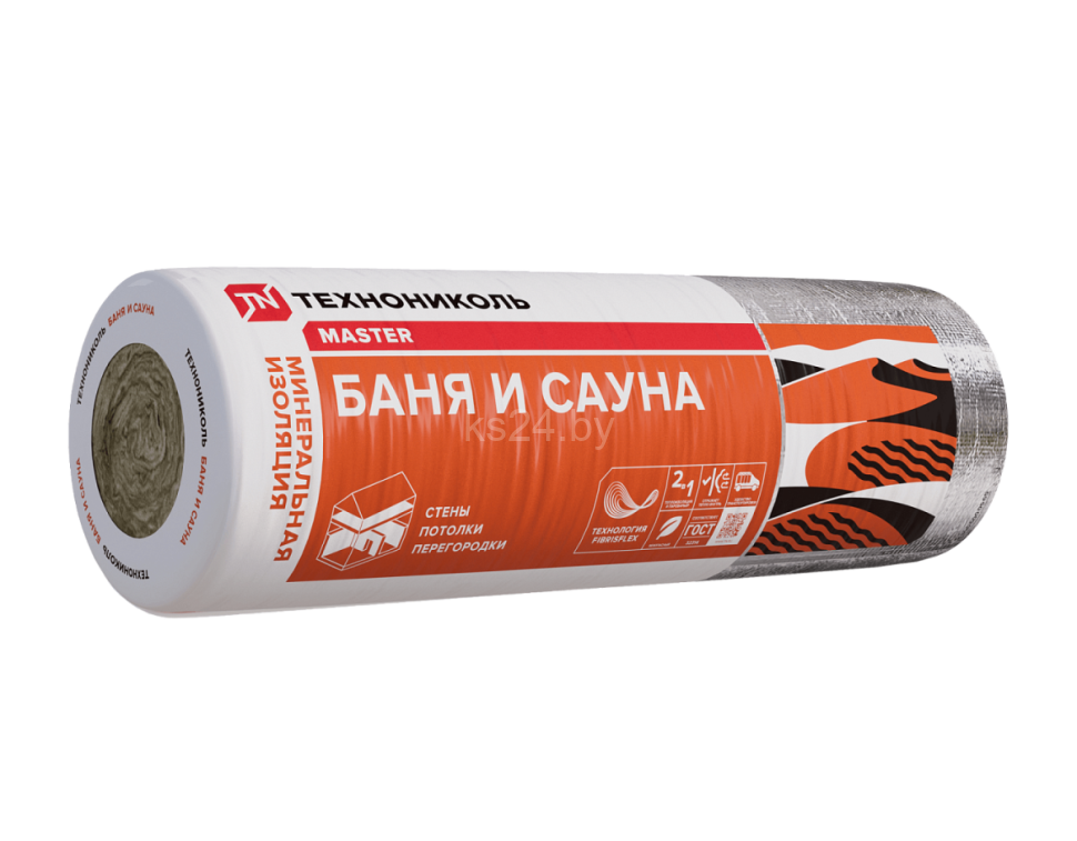 Утеплитель фольгированный 40 RAlu Баня и сауна 12500х1200х50 50мм