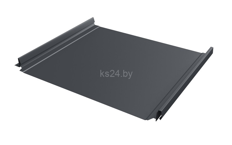 Кликфальц Pro Line Grand Line 0,5 Rooftop Бархат с пленкой на замках RAL 7024 мокрый асфальт  Кликфальц Pro