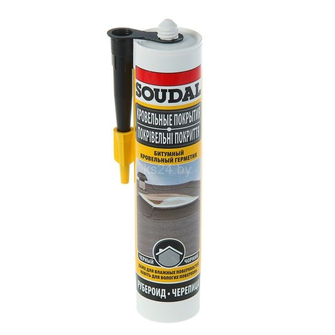 Герметик профессиональный кровельный Soudal Aquafix, бесцветный, 280мл